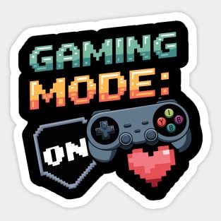 Gaming Mode On Sticker